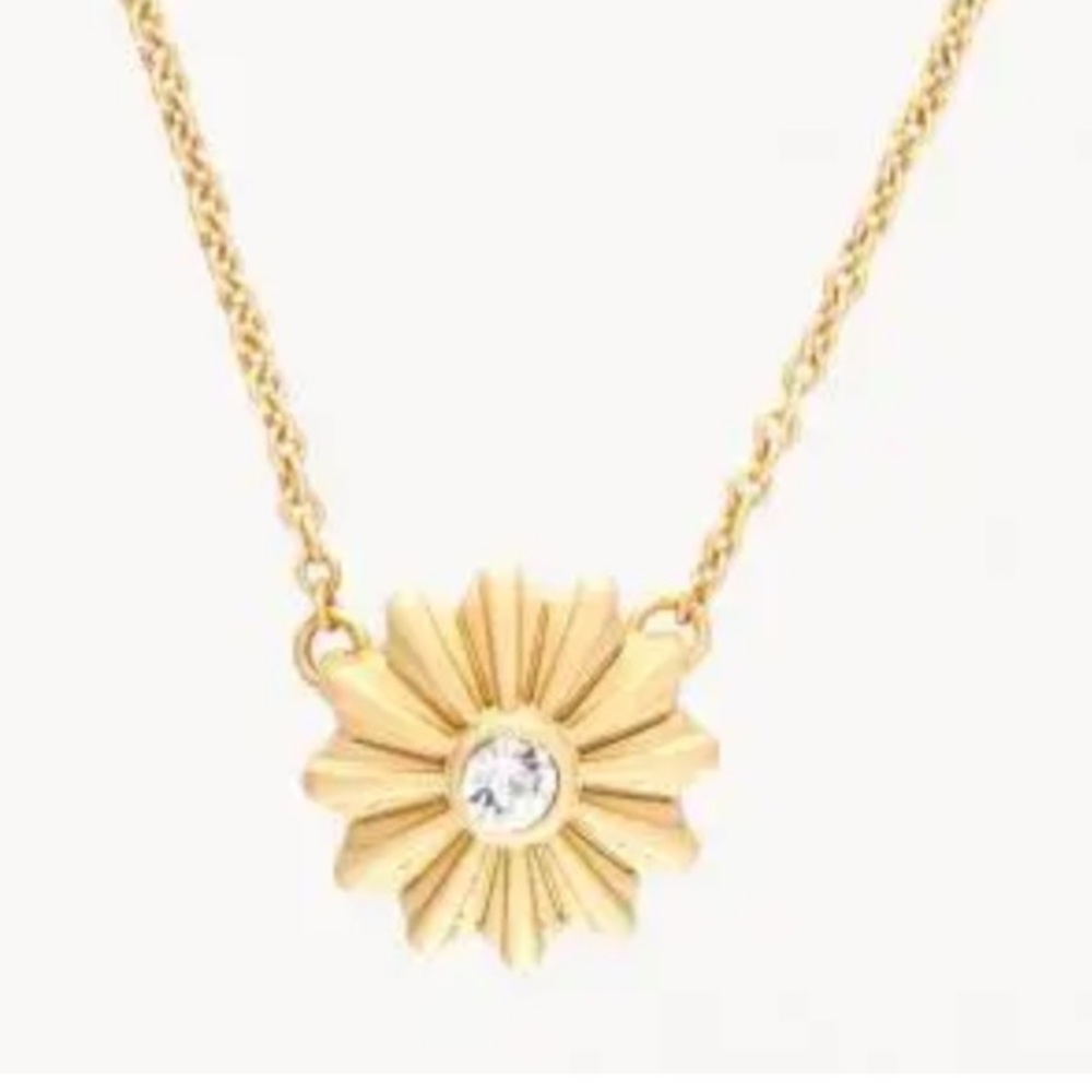 Spartina 449- Sea La Vie Celebrate Necklace gold tone EUC